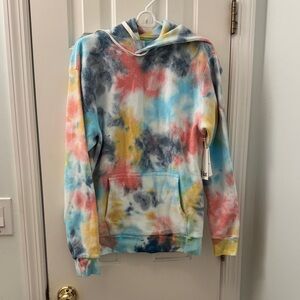 Feat blanket blend tie dye multicolor hoodie sweatshirt. M. NWT